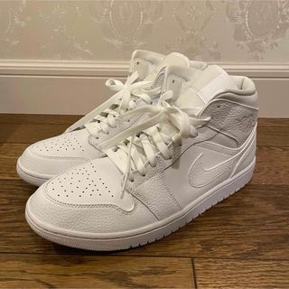 ジョーダン(Jordan Brand（NIKE）)のNike Air Jordan 1 Mid "Triple White"(スニーカー)