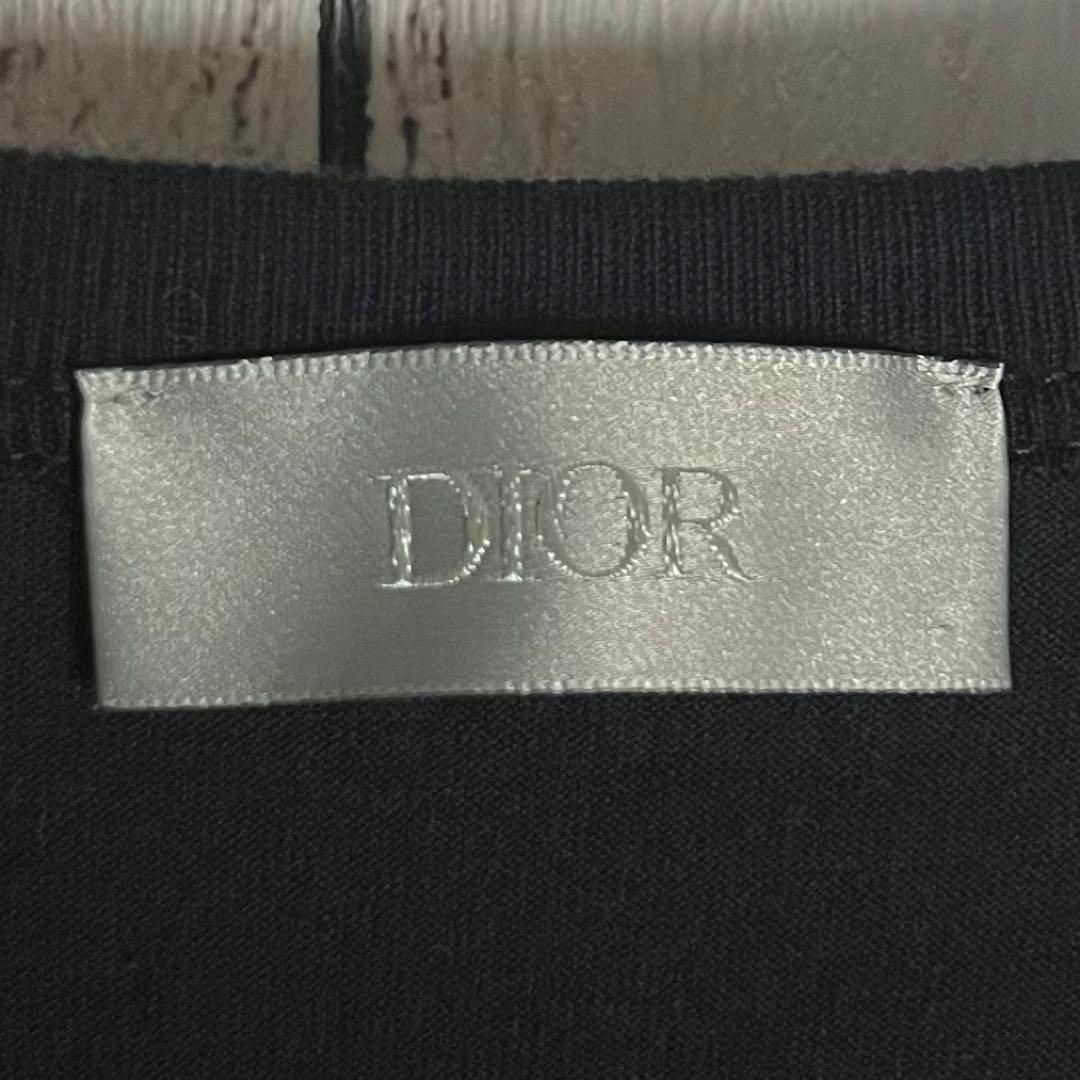 Christian Dior(クリスチャンディオール)の【限定コラボ】ディオール×ステューシー☆センター刺繍ロゴ入りTシャツ ブラック メンズのトップス(Tシャツ/カットソー(半袖/袖なし))の商品写真