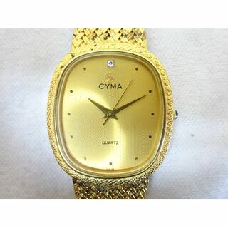シーマ(CYMA)のK広068/ CYMA シーマ 腕時計 クォーツ　ゴールドカラー(腕時計(アナログ))