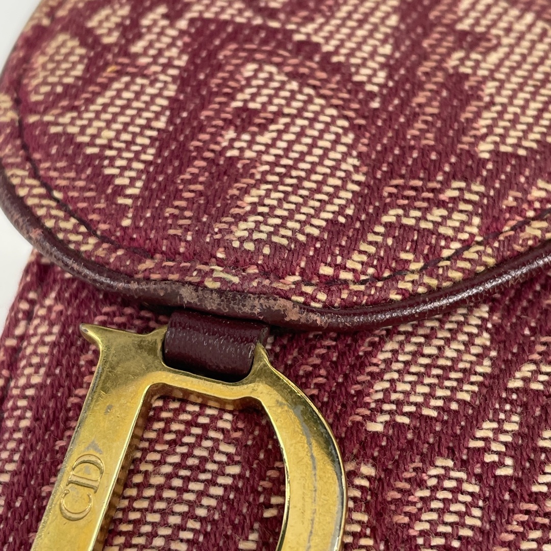 Christian Dior(クリスチャンディオール)のクリスチャンディオール トロッター柄 二つ折り財布 レディース 【中古】 レディースのファッション小物(財布)の商品写真