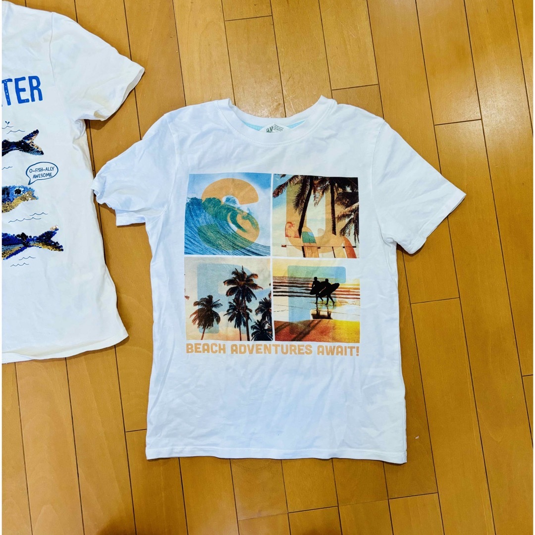 H&M(エイチアンドエム)のTシャツ【140cm】 キッズ/ベビー/マタニティのキッズ服男の子用(90cm~)(Tシャツ/カットソー)の商品写真