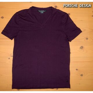 ポルシェデザイン(Porsche Design)のPORSCHE DESIGN ポルシェデザイン VネックTシャツ　Lサイズ(Tシャツ/カットソー(半袖/袖なし))