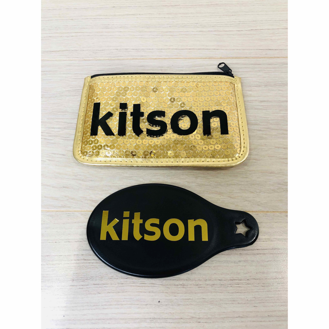 KITSON(キットソン)のkitson キットソン 手鏡 ケースセット レディースのファッション小物(ミラー)の商品写真