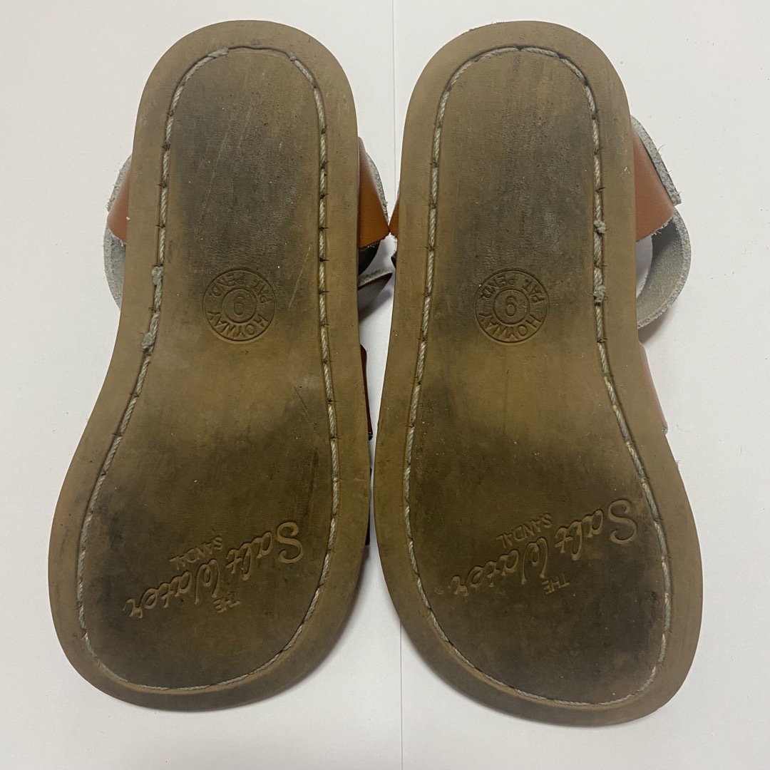 SALTWater サンダル tan size9 キッズ/ベビー/マタニティのキッズ靴/シューズ(15cm~)(サンダル)の商品写真