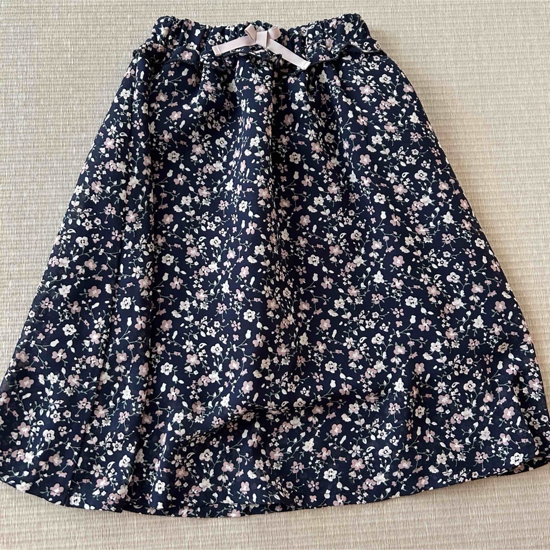 膝下スカート 110 キッズ/ベビー/マタニティのキッズ服女の子用(90cm~)(スカート)の商品写真