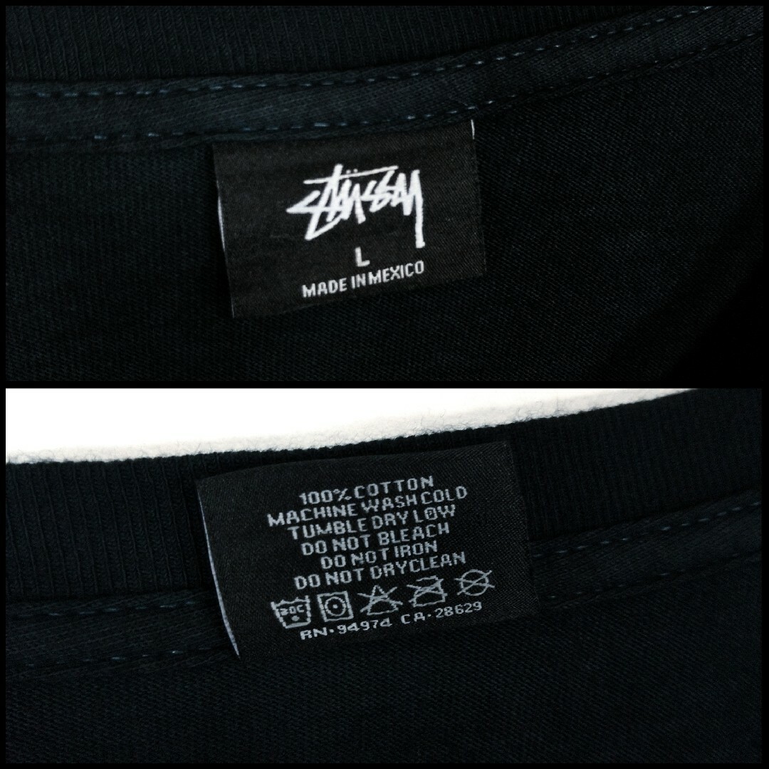 STUSSY(ステューシー)の【STUSSY】ロゴプリント　pigment dye ビッグシルエット　ロンT メンズのトップス(Tシャツ/カットソー(七分/長袖))の商品写真