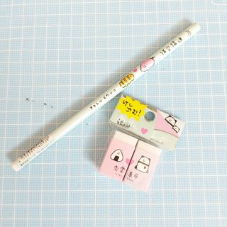 新品　鉛筆　消しゴム　ステショ(消しゴム/修正テープ)