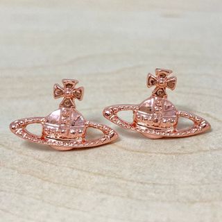 ヴィヴィアンウエストウッド(Vivienne Westwood)のヴィヴィアン　ミニオーブピアス　ピンクゴールド(ピアス)