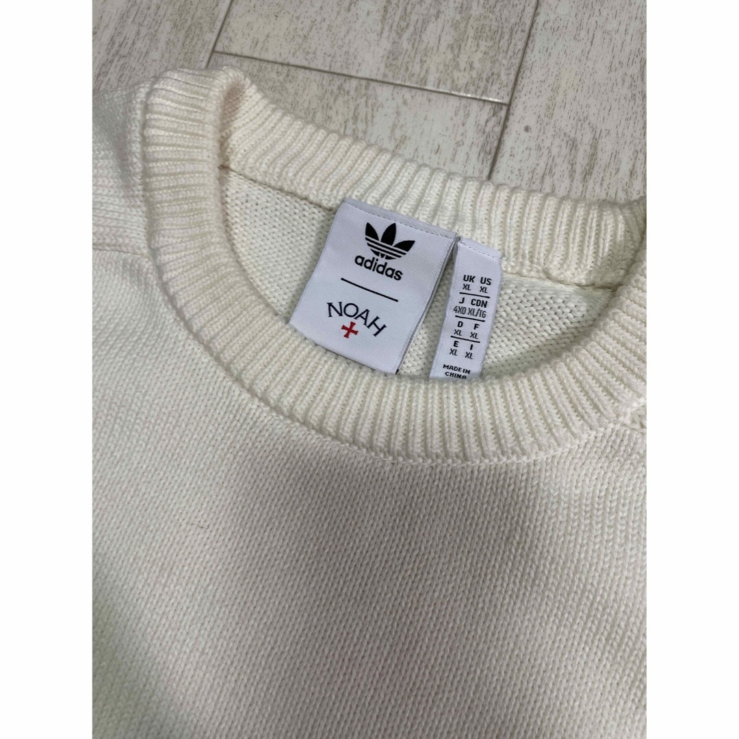 adidas(アディダス)のNoah x adidas Cotton Sweater "White" メンズのトップス(ニット/セーター)の商品写真