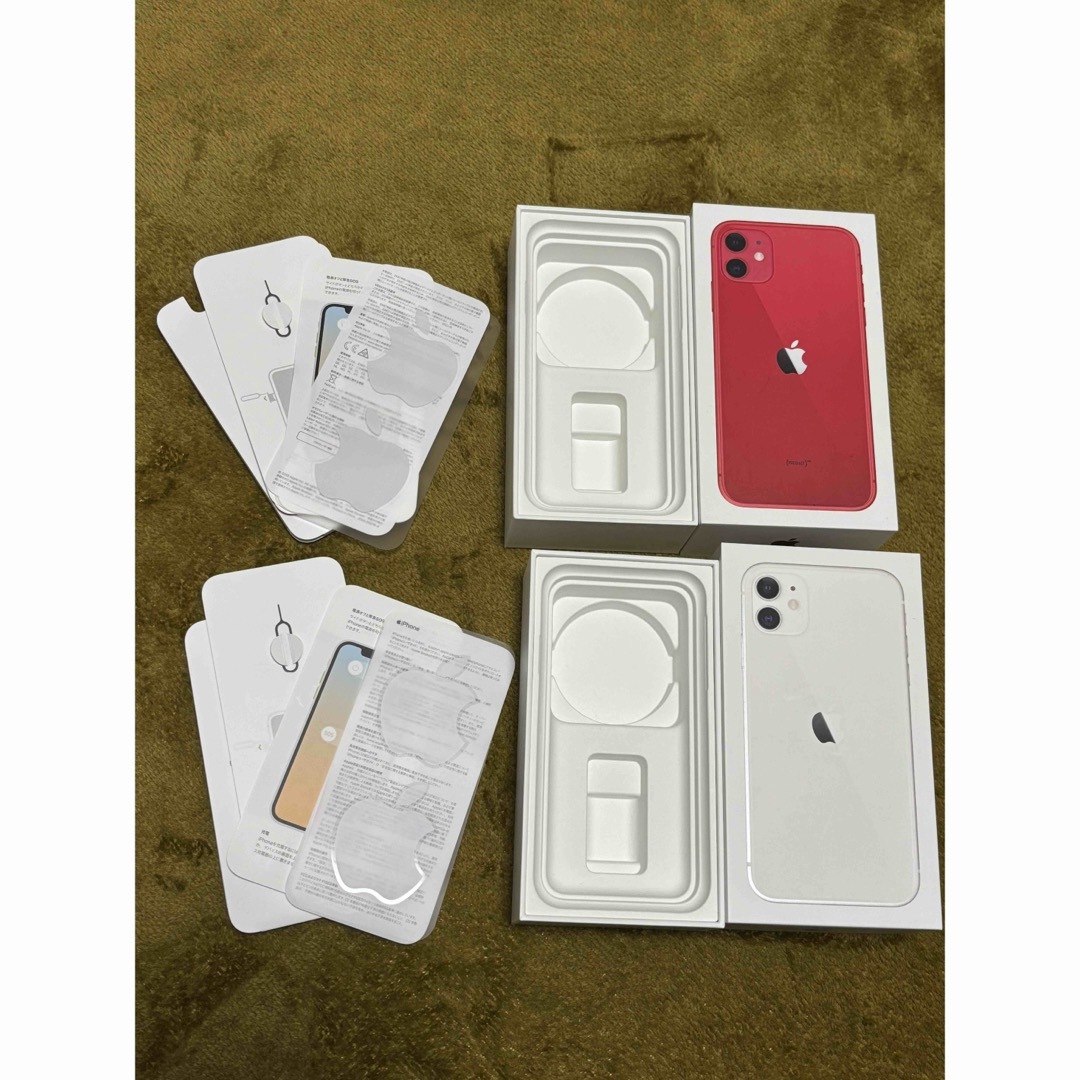 Apple(アップル)の空箱 アップル iPhone11 128GB レッド スマホ/家電/カメラのスマホアクセサリー(その他)の商品写真