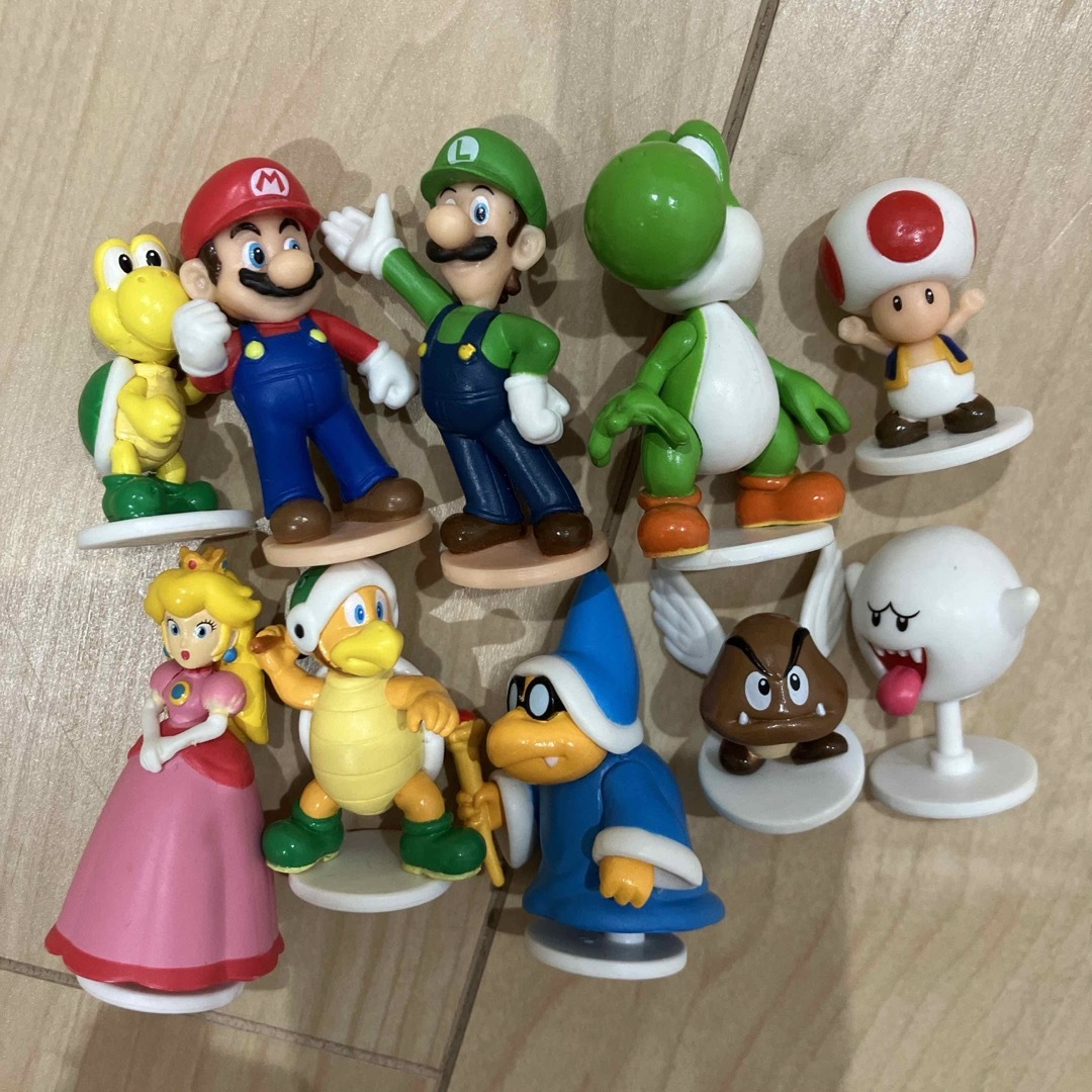 マリオ　人形　10個 エンタメ/ホビーのおもちゃ/ぬいぐるみ(キャラクターグッズ)の商品写真