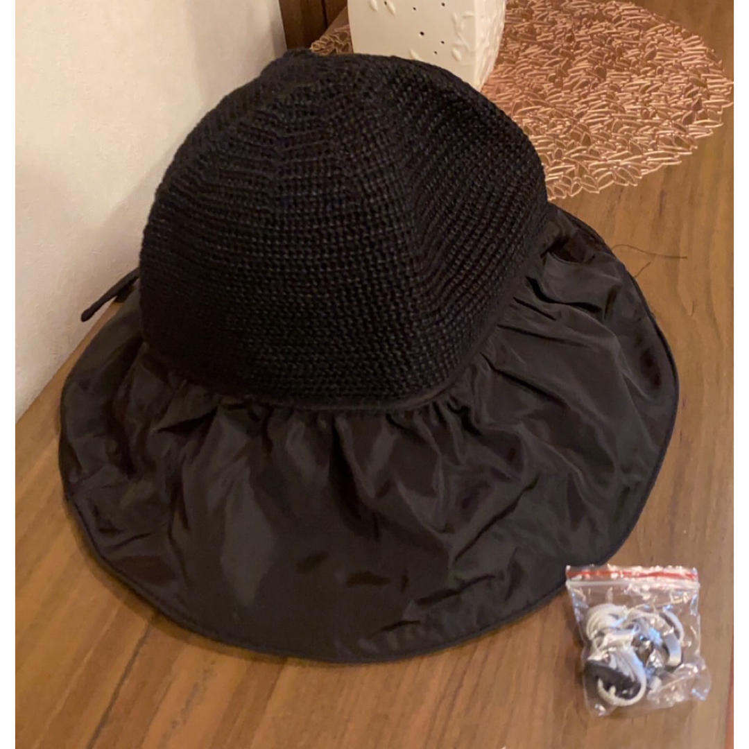 帽子　日焼け対策　紫外線対策　UVカット 日焼け対策 麦わら つば広　韓国　遮熱 レディースの帽子(ハット)の商品写真