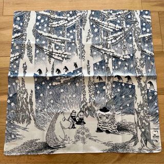 ムーミン(MOOMIN)の限定値下げ　ムーミン　ハンカチ　大判　雪だるまの灯(ハンカチ)