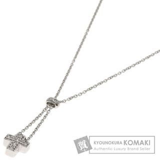 スタージュエリー(STAR JEWELRY)のSTAR JEWELRY クロス ダイヤモンド ネックレス K18WG レディース(ネックレス)