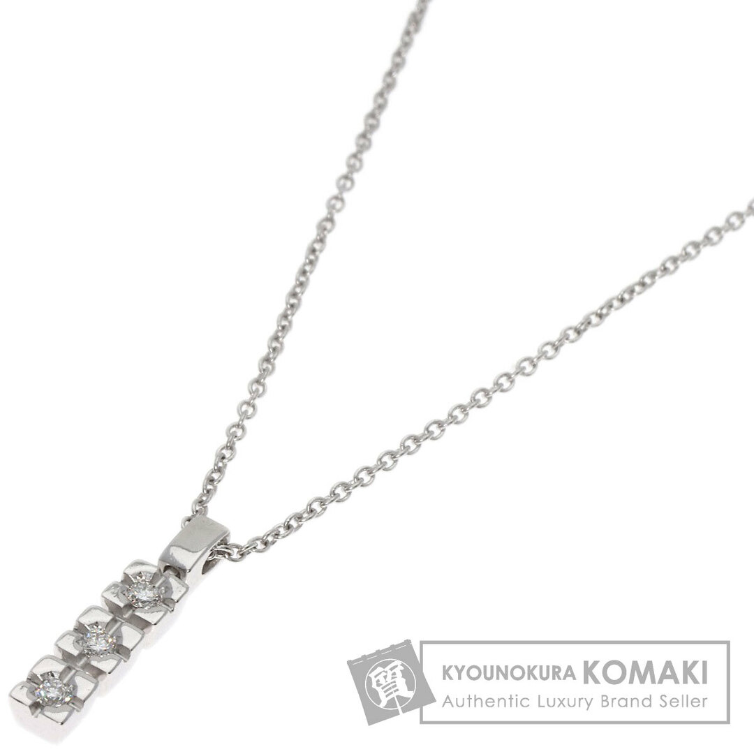 STAR JEWELRY(スタージュエリー)のSTAR JEWELRY 3P ダイヤモンド ネックレス K18WG レディース レディースのアクセサリー(ネックレス)の商品写真