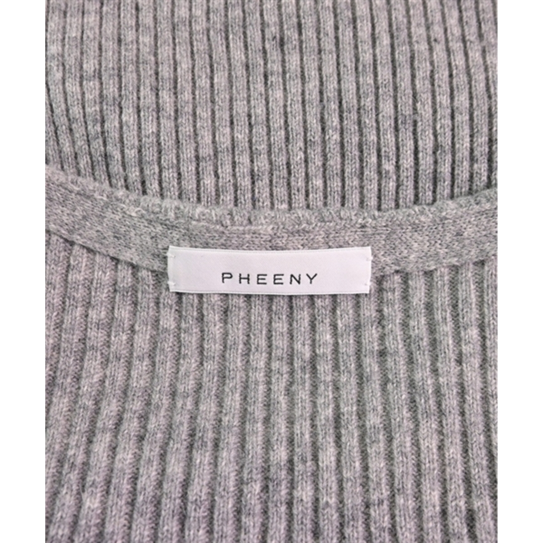 PHEENY(フィーニー)のPHEENY フィーニー ワンピース F グレー 【古着】【中古】 レディースのワンピース(ひざ丈ワンピース)の商品写真