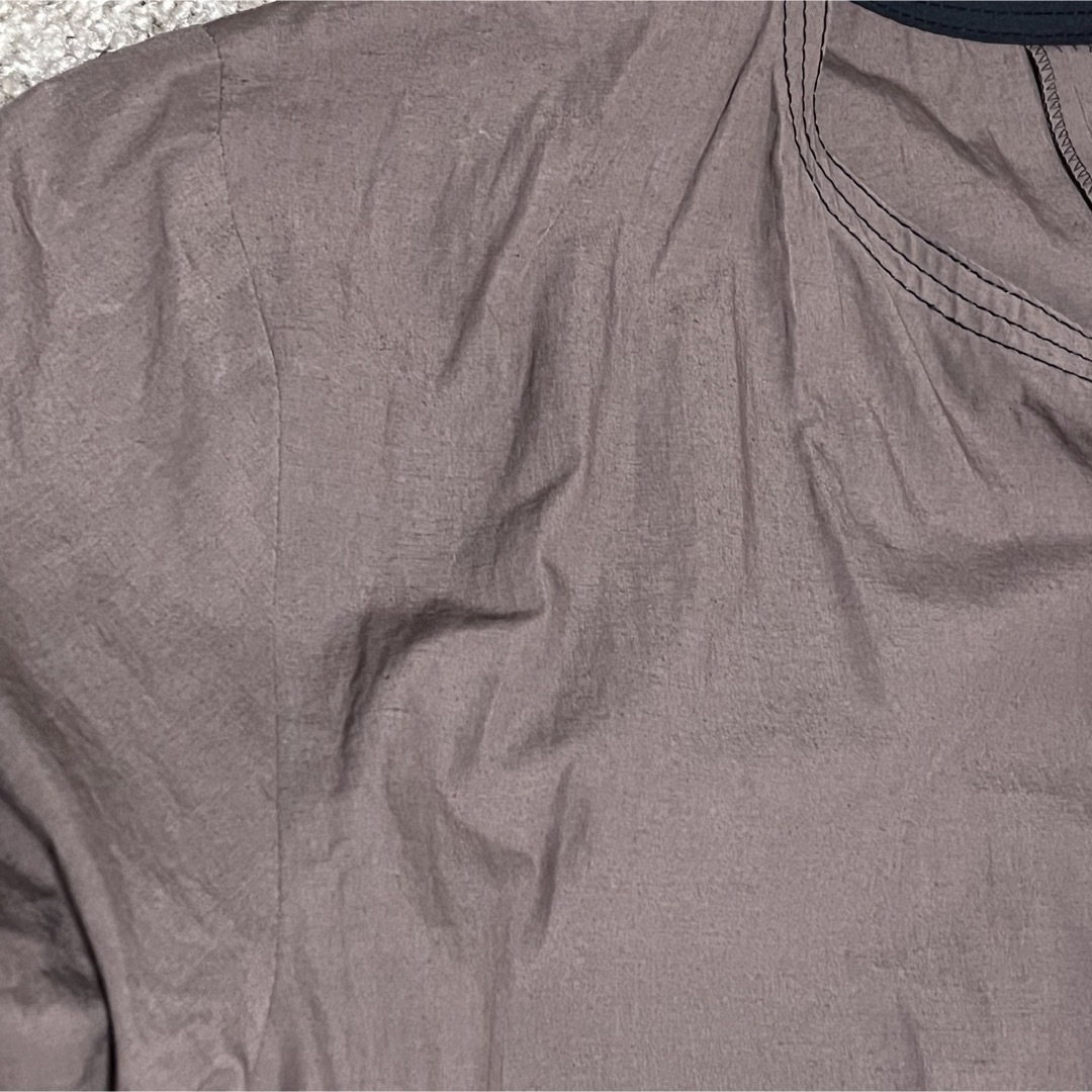 Demi-Luxe BEAMS(デミルクスビームス)のビームス　スプリングコート　リネン　カシュクール　ロングワンピース　ブラウン レディースのジャケット/アウター(スプリングコート)の商品写真