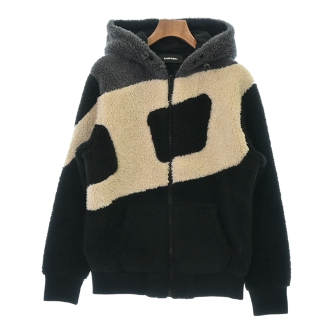 DIESEL(ディーゼル)のDIESEL ディーゼル パーカー XXS ベージュx黒xグレー 【古着】【中古】 メンズのトップス(パーカー)の商品写真