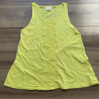ザラ(ZARA)のZARA 黄色ノースリーブ　子供服　140㎝(Tシャツ/カットソー)