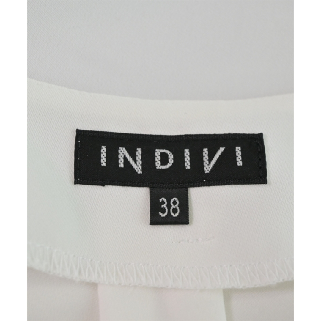 INDIVI(インディヴィ)のINDIVI インディヴィ ブラウス 38(M位) 白 【古着】【中古】 レディースのトップス(シャツ/ブラウス(長袖/七分))の商品写真