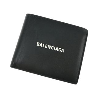 バレンシアガ(Balenciaga)のBALENCIAGA バレンシアガ 財布・コインケース - 黒 【古着】【中古】(折り財布)