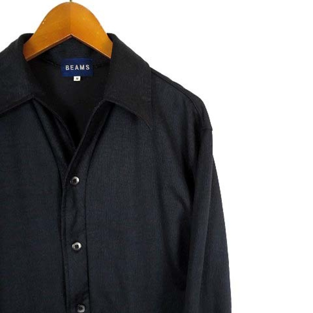 BEAMS(ビームス)のビームス BEAMS シャツ カジュアルシャツ スキッパー 長袖 M 黒 メンズのトップス(シャツ)の商品写真