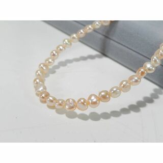 パール(pearl)の【管NI0314】美品 本真珠 アコヤ バロックパール ネックレス SV925(ネックレス)