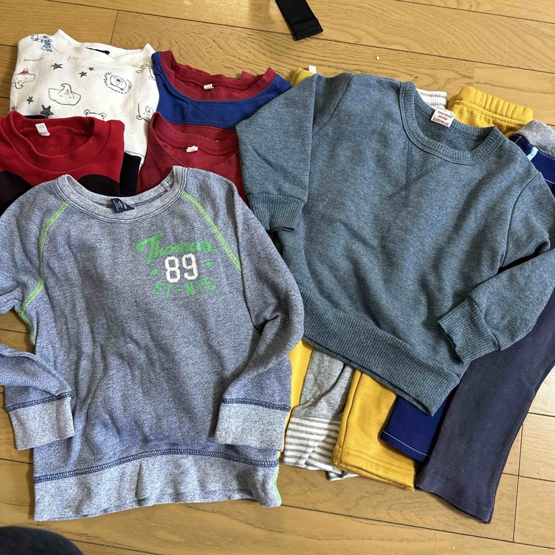 西松屋(ニシマツヤ)のトレーナー ロンＴ 長ズボン まとめ売り キッズ/ベビー/マタニティのキッズ服男の子用(90cm~)(パンツ/スパッツ)の商品写真