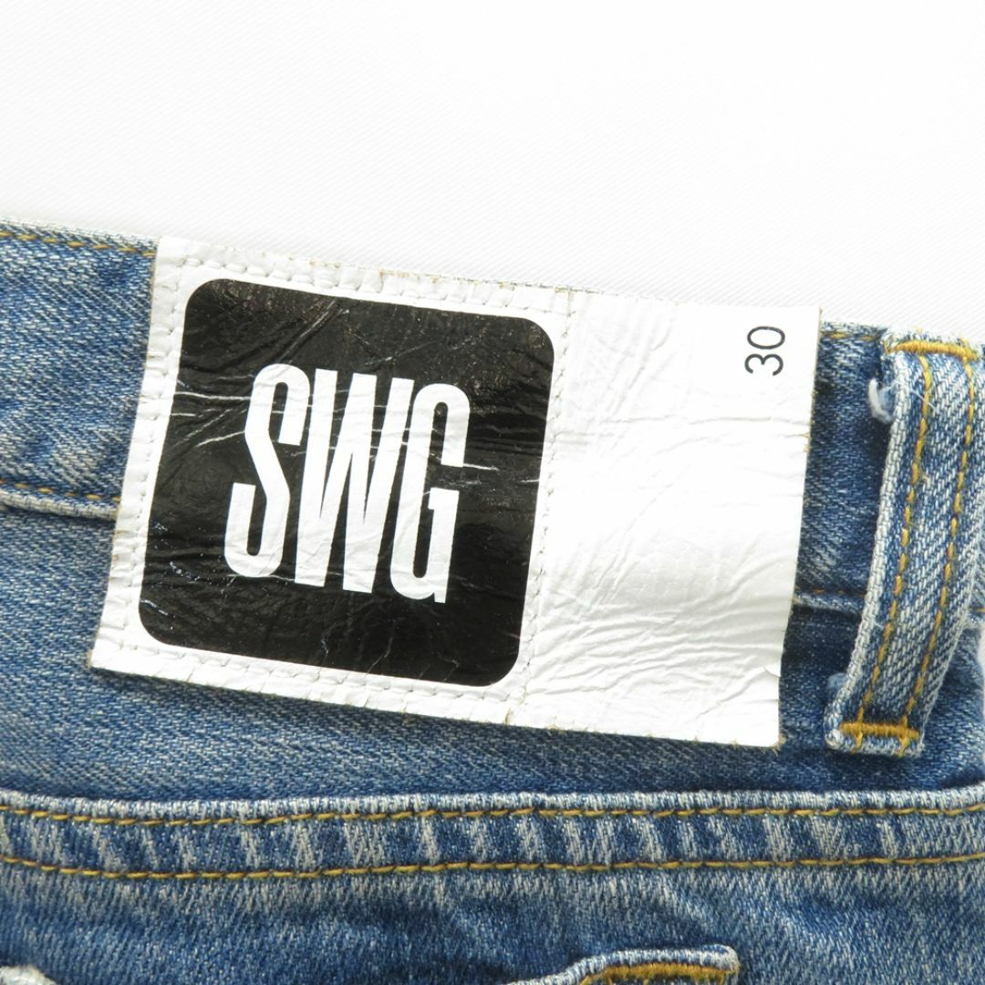 SWAGGER(スワッガー)のSWAGGER 00s SLIM CRUSH DENIM PANTS メンズのパンツ(デニム/ジーンズ)の商品写真