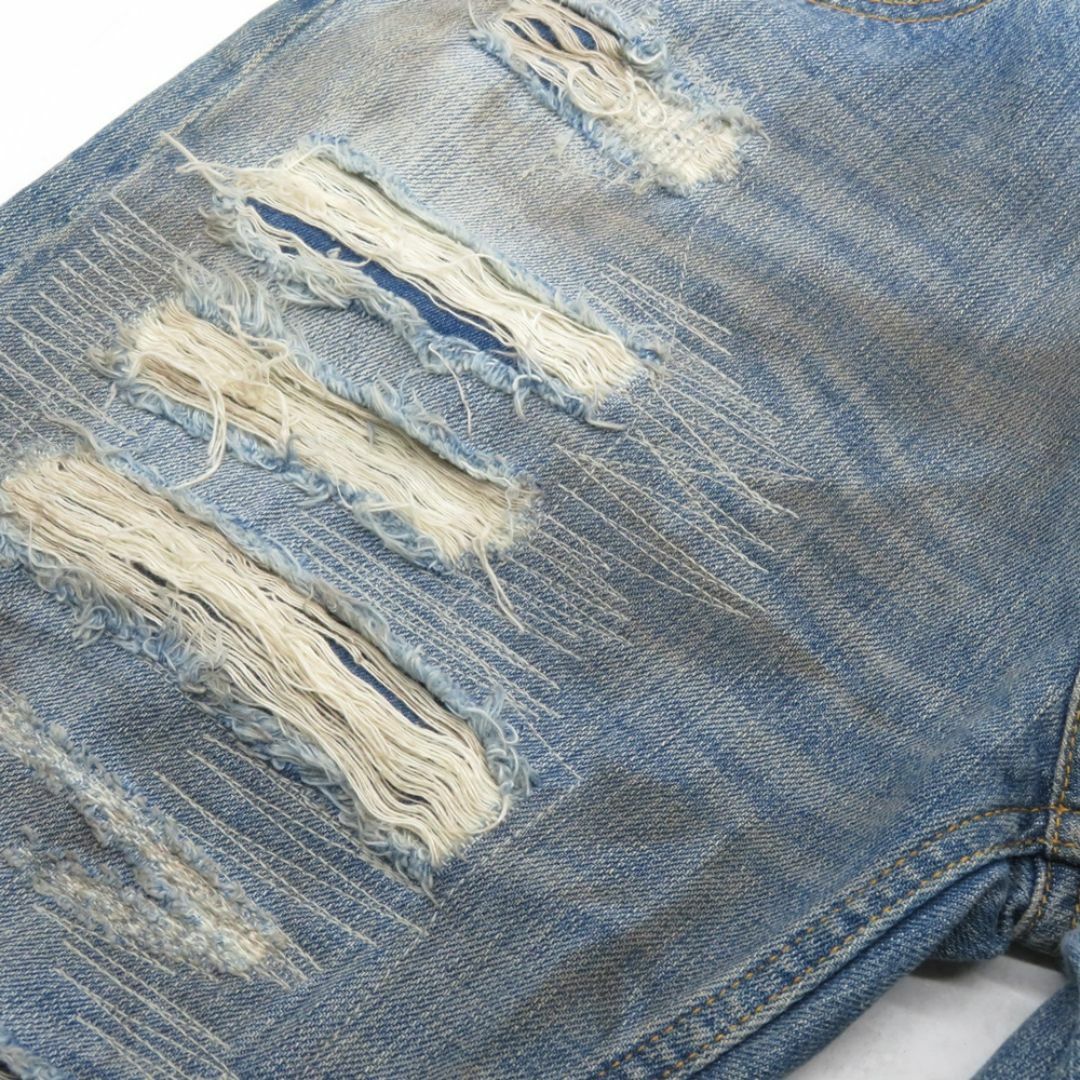 SWAGGER(スワッガー)のSWAGGER 00s SLIM CRUSH DENIM PANTS メンズのパンツ(デニム/ジーンズ)の商品写真