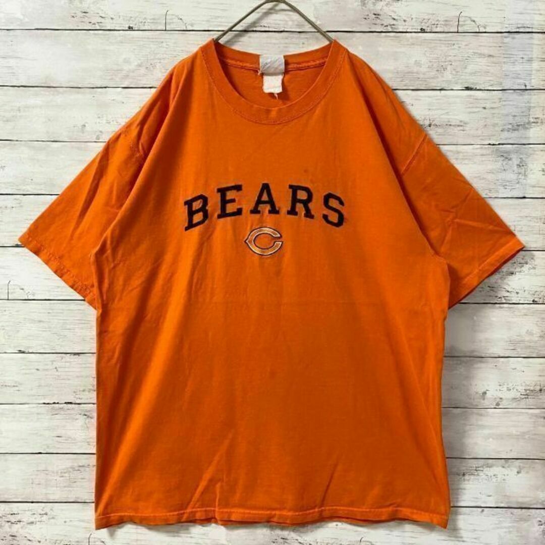 i1 US古着　NFL　半袖Tシャツ　BEARS　刺繍ロゴ　 イリノイ州シカゴ メンズのトップス(Tシャツ/カットソー(半袖/袖なし))の商品写真