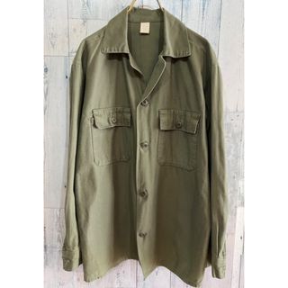 ミリタリー(MILITARY)のUSAビンテージ ユーティリティミリタリーシャツ(シャツ)