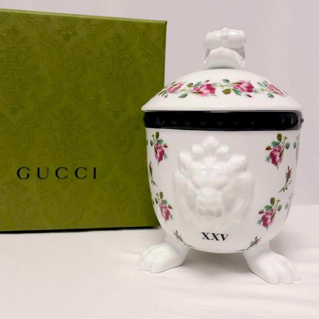 GUCCI - GUCCI キャンドル ローズ ライオン メヘン ポーセリン GUCCI - GUCCI キャンドル ローズ ライオン メヘン ポーセリン