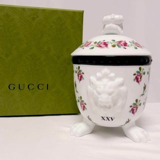 グッチ(Gucci)のGUCCI キャンドル ローズ ライオン メヘン ポーセリン 新品(キャンドル)