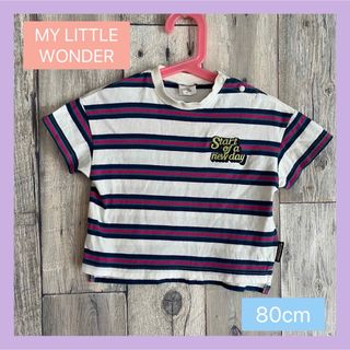 バースデイ(バースデイ)のMY LITTLE WONDER  ボーダー 半袖 Tシャツ 80cm(Ｔシャツ)