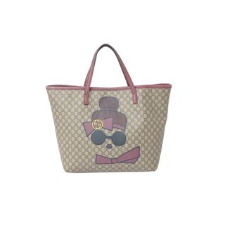 グッチ(Gucci)のGUCCI グッチ トートバッグ マイクロGGスプリーム モノグラム キッズ ドール プリント 388711 502752 ブラウン 美品 中古 61828(トートバッグ)