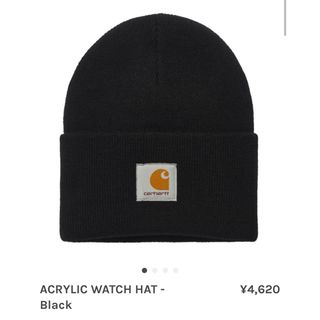 カーハート(carhartt)のCarhartt ACRYLIC WATCH HAT - Black(ニット帽/ビーニー)