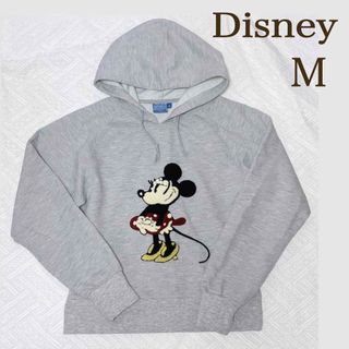 Disney - 【美品 M】Disney ミニーちゃん フード付きパーカー