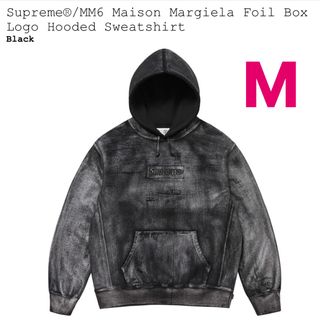 シュプリーム(Supreme)のFoil Box Logo Hooded Sweatshirt black M(パーカー)