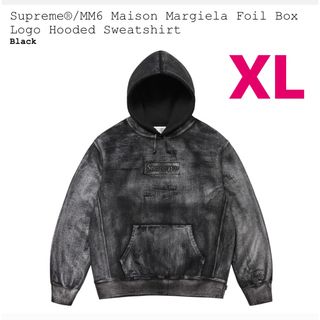 シュプリーム(Supreme)のFoil Box Logo Hooded Sweatshirt black XL(パーカー)