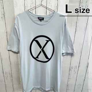 エクスプレス(EXPRESS)のUSA古着　メキシコ製　Tシャツ　ライトブルー　プリント　ロゴ　EXPRESS(Tシャツ/カットソー(半袖/袖なし))