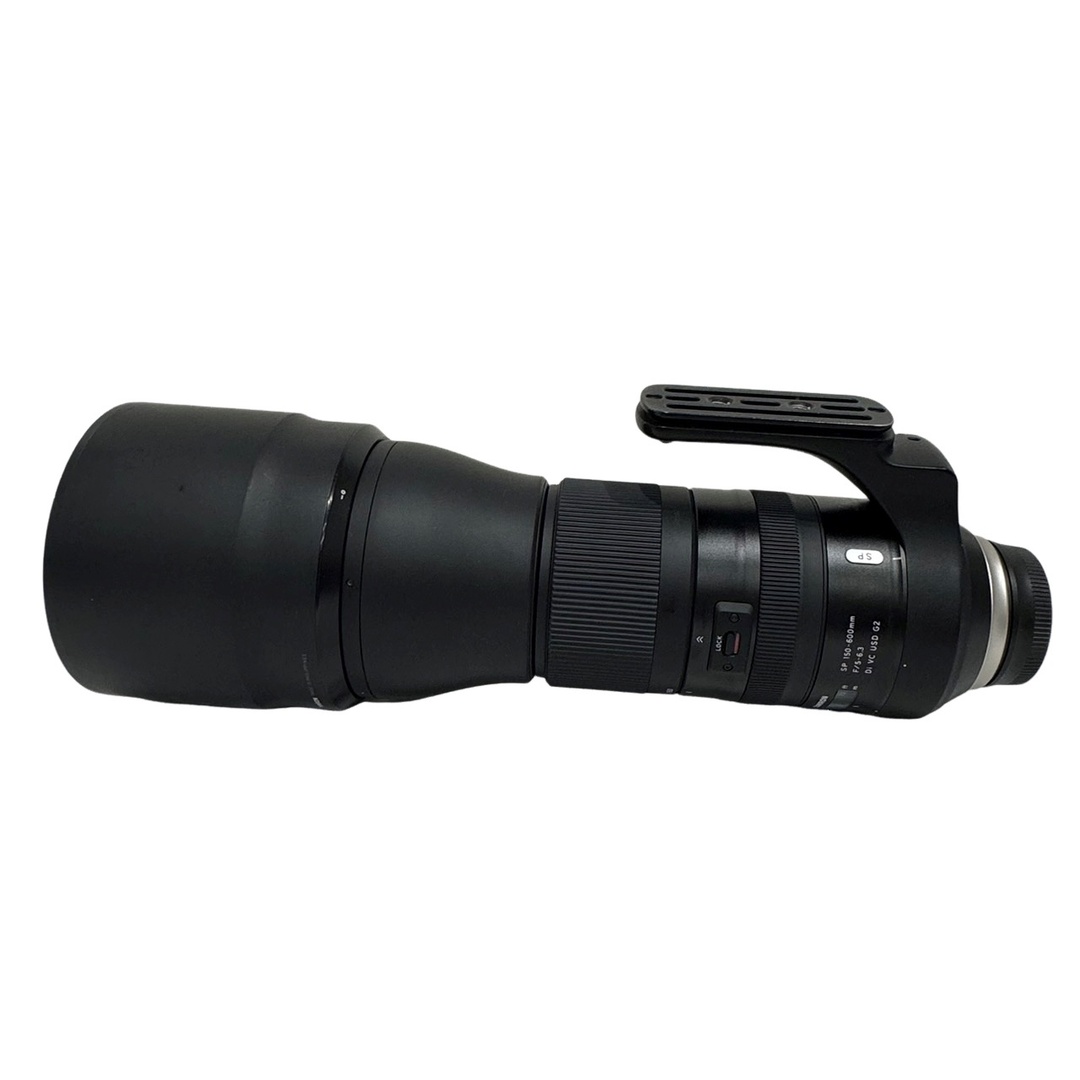 TAMRON(タムロン)のニコン TAMRON SP 150-600mm 6.3 Di VC USD G2 A022N 望遠ズームレンズ 一眼レフ ブラック 【中古】 12403K461 スマホ/家電/カメラのカメラ(レンズ(ズーム))の商品写真