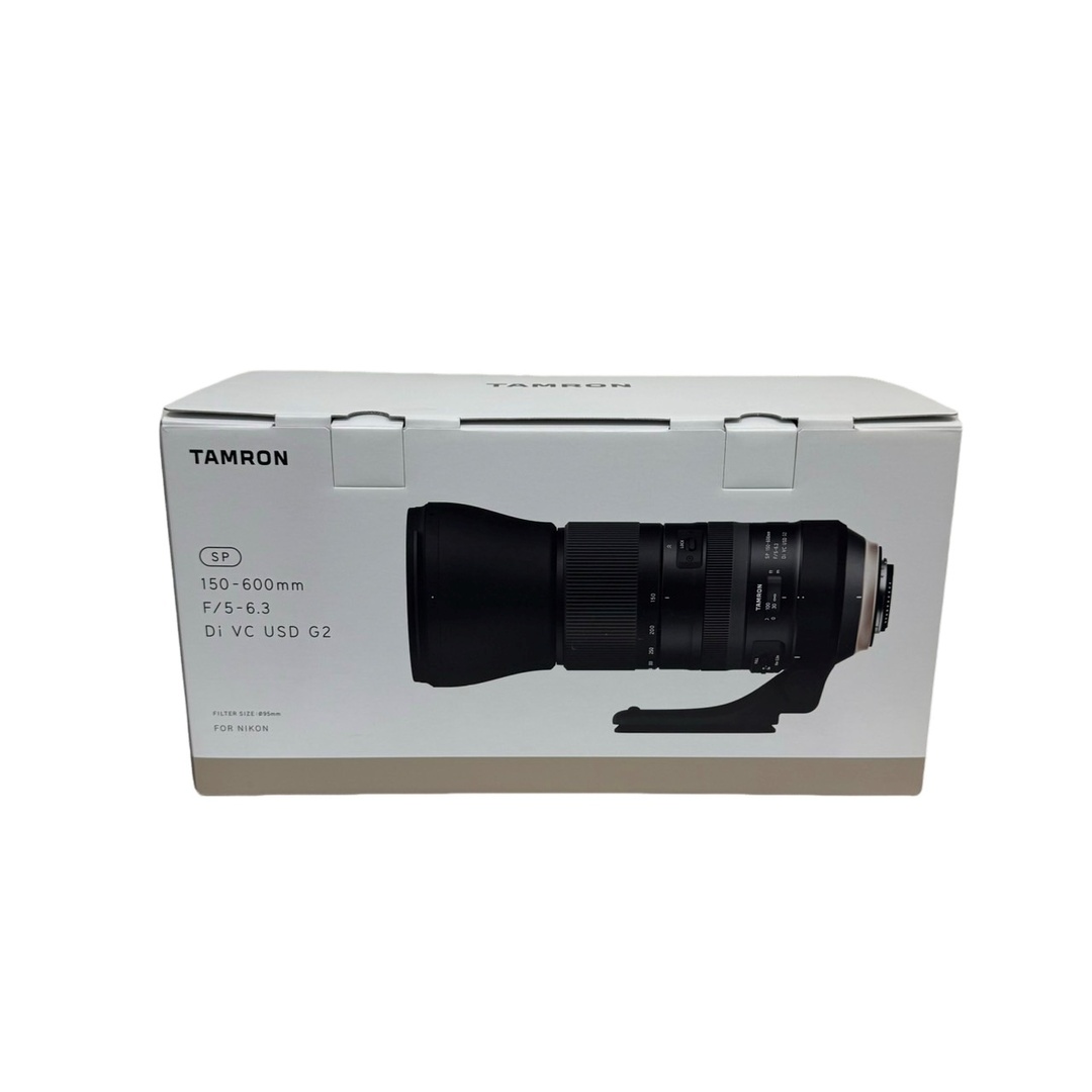 TAMRON(タムロン)のニコン TAMRON SP 150-600mm 6.3 Di VC USD G2 A022N 望遠ズームレンズ 一眼レフ ブラック 【中古】 12403K461 スマホ/家電/カメラのカメラ(レンズ(ズーム))の商品写真