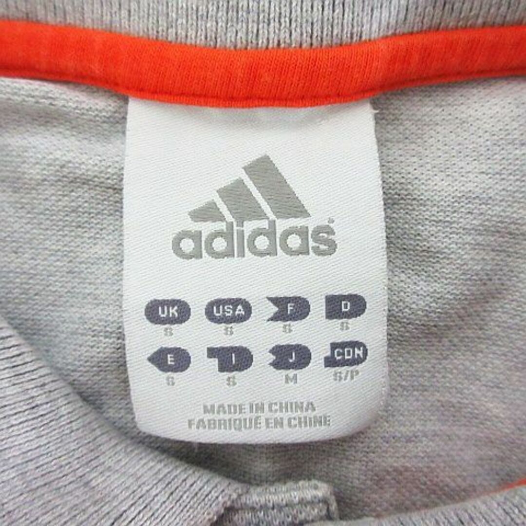 adidas(アディダス)のアディダス ポロシャツ 半袖 ライン ロゴ M グレー スポーツウェア ※EKM スポーツ/アウトドアのスポーツ/アウトドア その他(その他)の商品写真