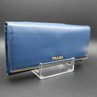 プラダ(PRADA)の正規品 プラダ PRADA 長財布 Long Wallet カードケース付き 青(財布)