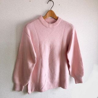 ザラ(ZARA)のZARA kids♡定番丸襟ニットプルオーバー♡ベビーピンクM♡ザラキッズ♡(ニット/セーター)