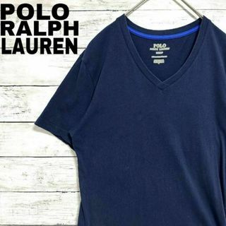 ポロラルフローレン(POLO RALPH LAUREN)の85g ポロラルフローレン 半袖Tシャツ Vネック ポニー刺繍 無地 ネイビー(Tシャツ(半袖/袖なし))