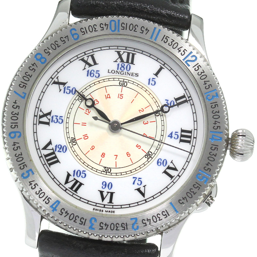 LONGINES(ロンジン)のロンジン LONGINES L2.601.4 リンドバーグ アワーバングル 自動巻き メンズ 美品 箱付き_807601 メンズの時計(腕時計(アナログ))の商品写真