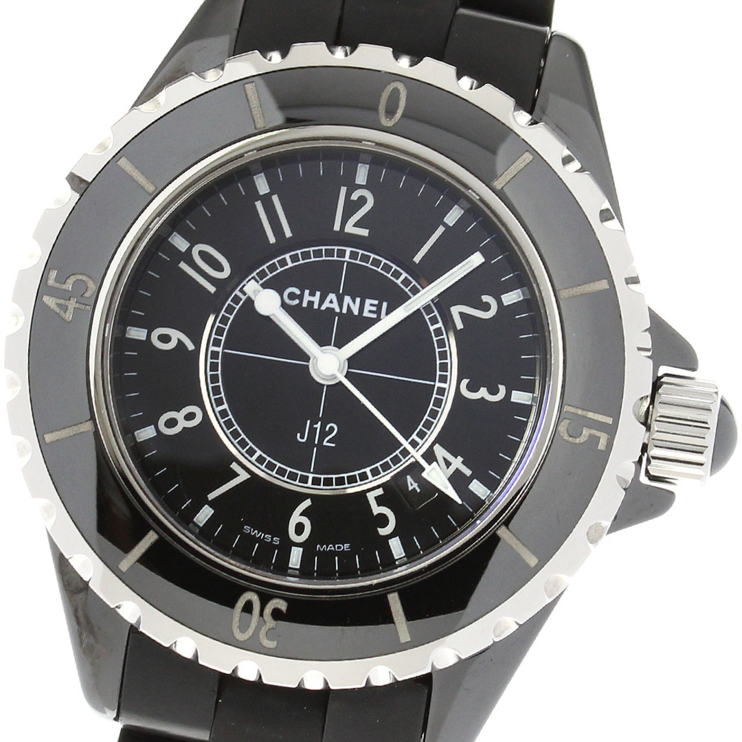 CHANEL(シャネル)のシャネル CHANEL H0681 J12 黒セラミック クォーツ レディース 良品 内箱・保証書付き_811095 レディースのファッション小物(腕時計)の商品写真