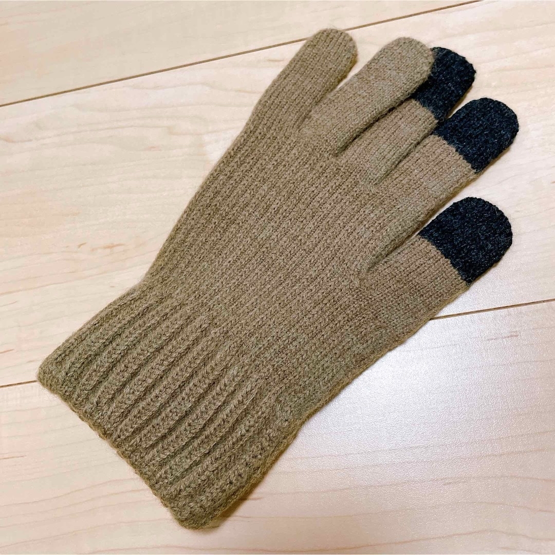 手袋 防寒 メンズ ニットグローブ アウトドアグローブ スマホ対応　M ２個 メンズのファッション小物(手袋)の商品写真